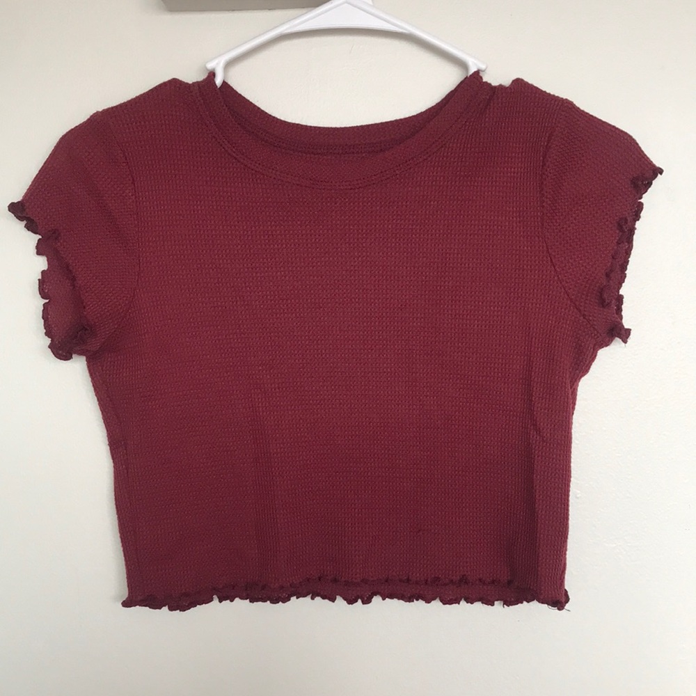 Me to We Waffle Crop Top